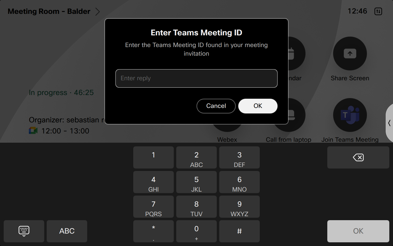 Touchpanel screenshot